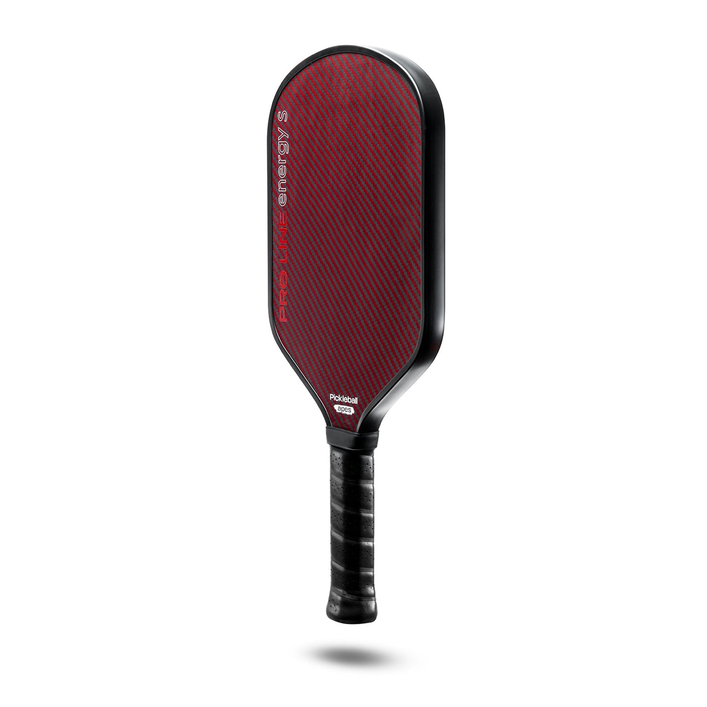 PickleballApes Pro Line Energy S Paddle with Dynamic Aramid Fiber Surface and Hybrid shape, featuring a 5.5-inch handle and 16.4-inch length