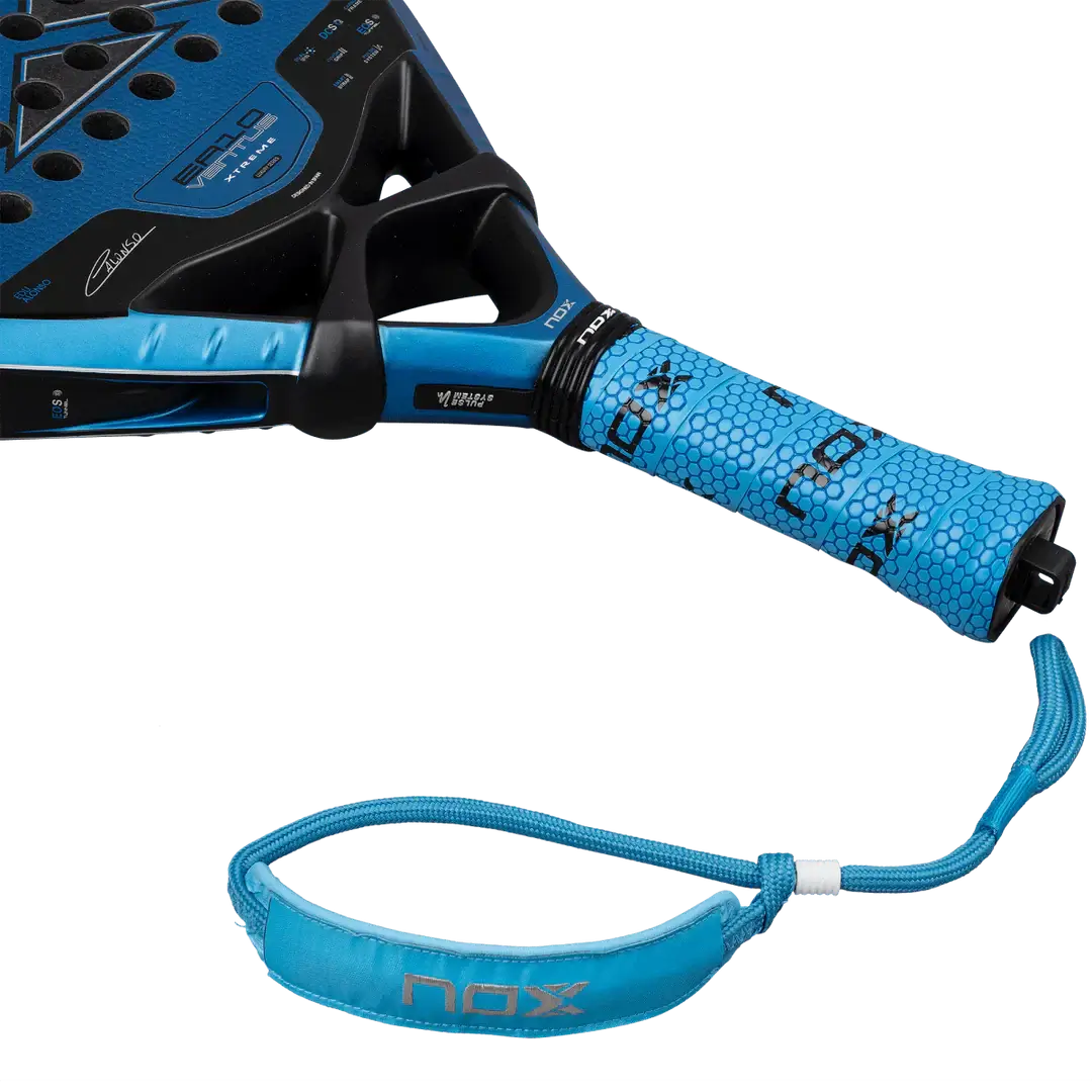 NOX EA10 VENTUS ATTACK 12K XTREM BY EDU ALONSO paddle showing grip design and features.