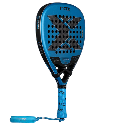 NOX EA10 VENTUS ATTACK 12K XTREM BY EDU ALONSO paddle with diamond shape and blue design.
