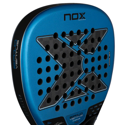 NOX EA10 VENTUS ATTACK 12K XTREM BY EDU ALONSO paddle showing its unique design and perforations.