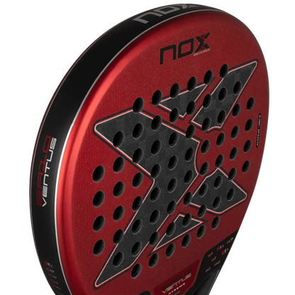 NOX EA10 VENTUS HYBRID 12K XTREM BY EDU ALONSO racket close-up view showing design and features.