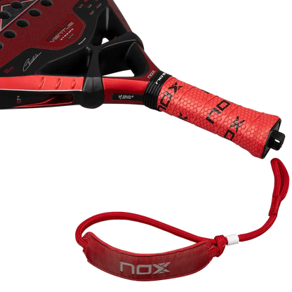 NOX EA10 VENTUS HYBRID 12K XTREM BY EDU ALONSO featuring a red grip and innovative design.
