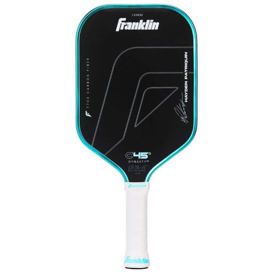 Franklin C45 Hayden Patriquin Laguna Paddle Series (14mm) showcasing its elongated shape and carbon fiber surface.