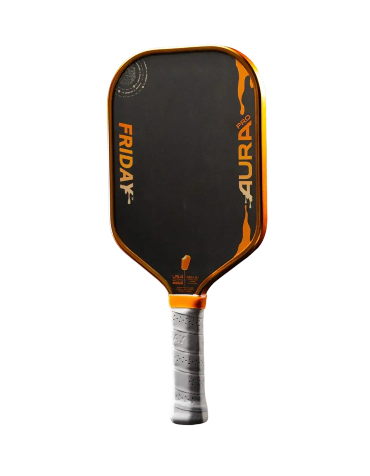 Friday Aura Pro -  Elongated (Limited Metallic Series) paddle in Orange Creamsicle colorway
