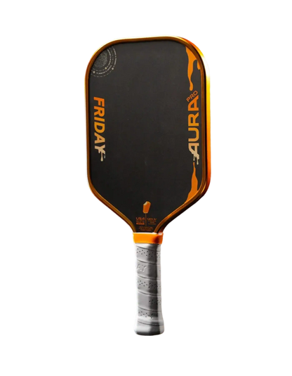 Friday Aura Pro -  Elongated (Limited Metallic Series) paddle in Orange Creamsicle colorway
