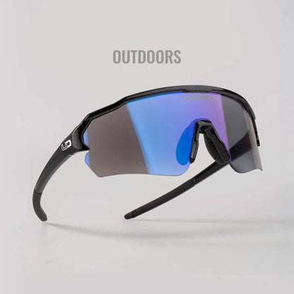 Udrippin "HAVOK" Sunglasses  - Black with photochromic lenses designed for outdoor activities.