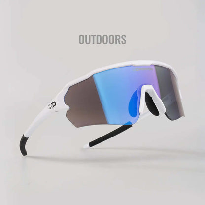 Udrippin "HAVOK" Sunglasses  - White with photochromic lenses for outdoor activities and UV protection.