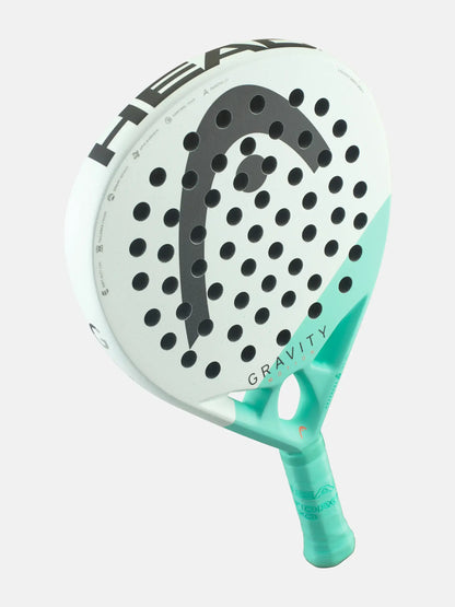 HEAD Gravity Motion Padel Racquet featuring innovative design and Auxetic 2.0 technology for advanced players.