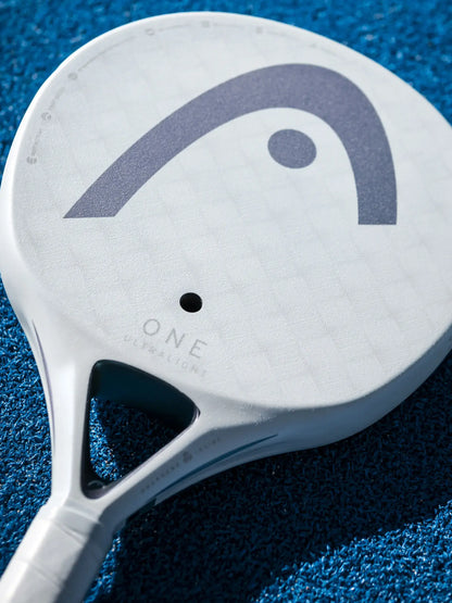 HEAD One Ultralight Padel Racquet top view showcasing its sleek design and lightweight features.