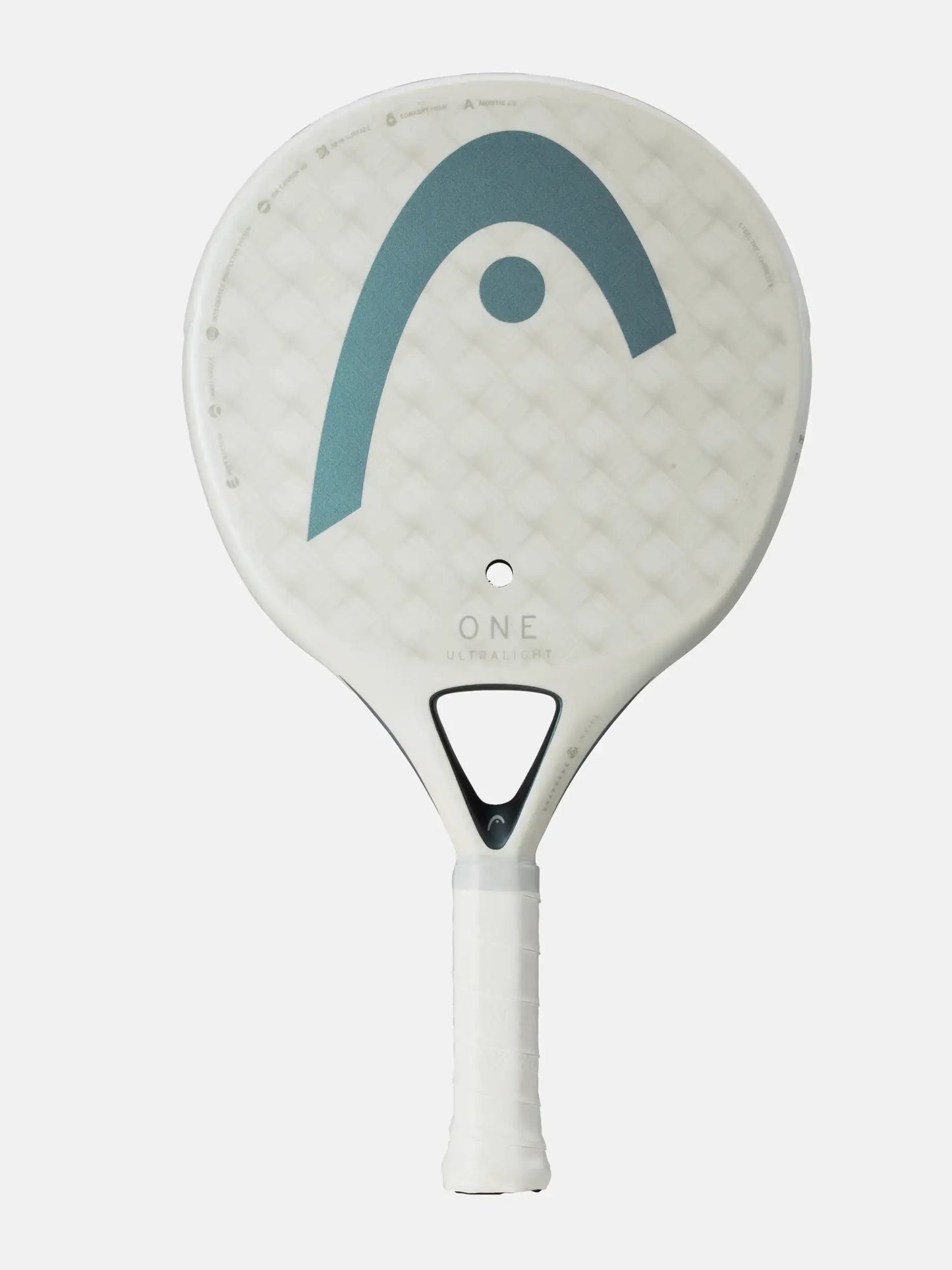 HEAD One Ultralight Padel Racquet, the lightest adult padel racquet at 300 grams, ideal for beginners.