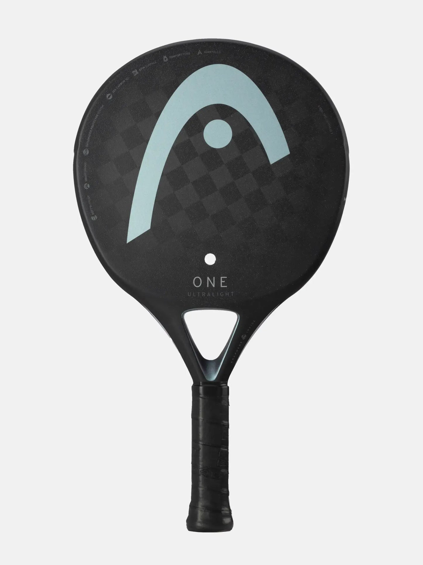 HEAD One Ultralight Padel Racquet front view showcasing its lightweight design and innovative features.