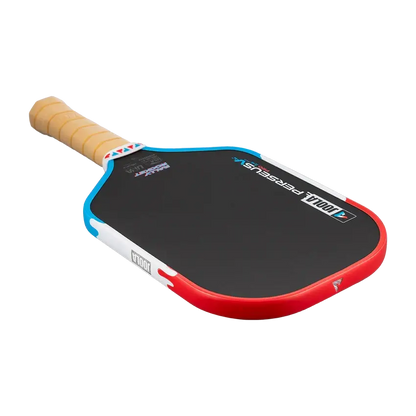 Joola Perseus Pro V Rally Rocket (Limited Edition) paddle with a vibrant design and ergonomic handle.