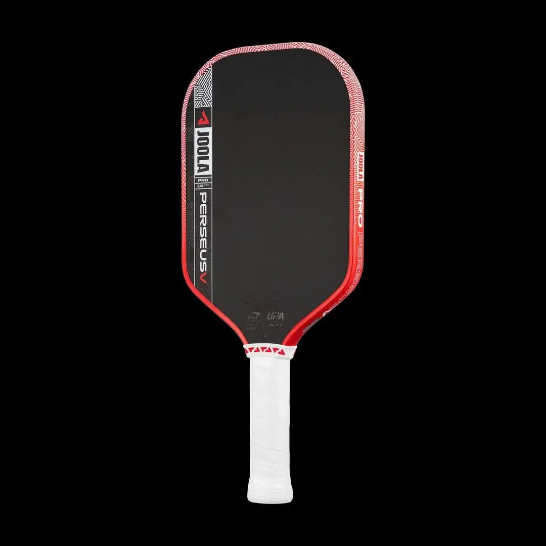 Joola Perseus Pro V Ben Johns Blaze Red (Global) pickleball paddle with red and black design.