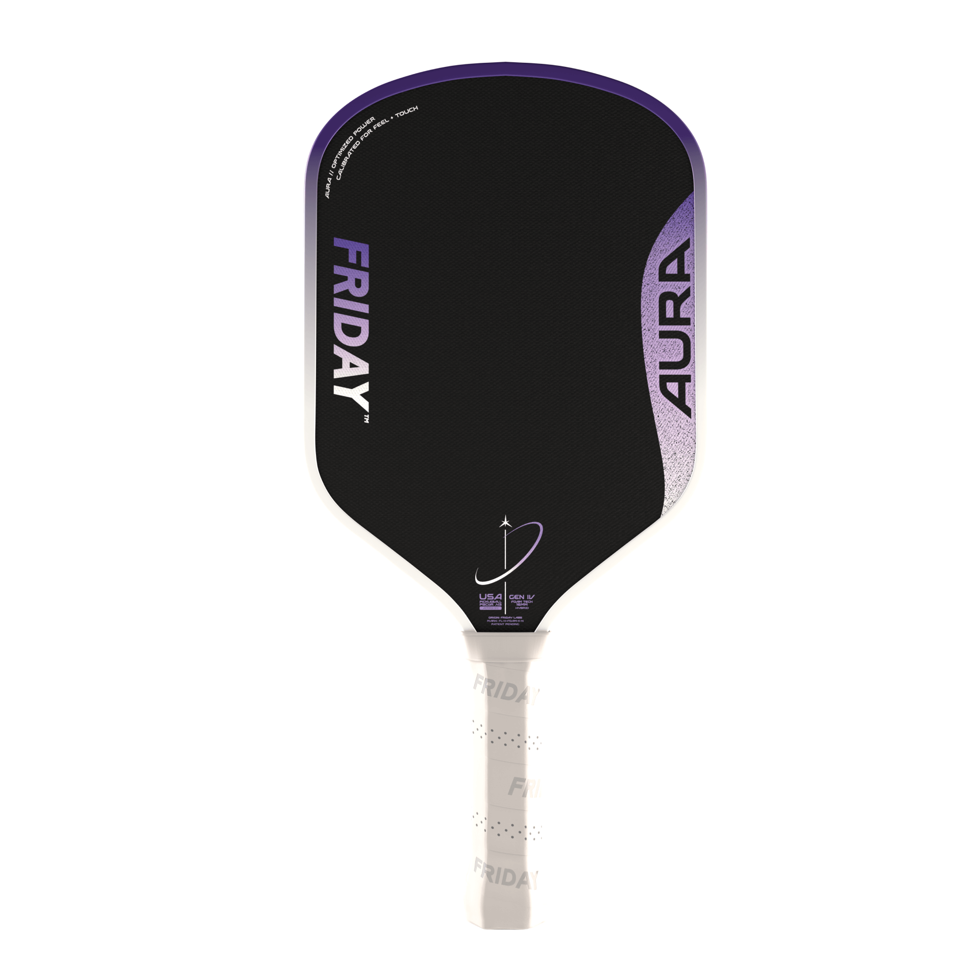 Friday AURA - Hybrid paddle featuring Triple-Foam Core and ElasTECH Perimeter Weighting System.