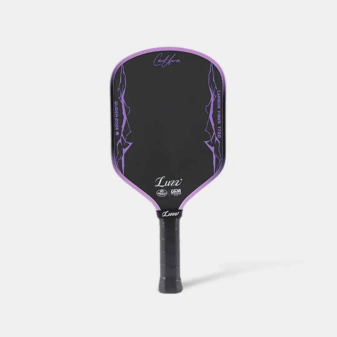 Luzz Chris Haworth Glider 2026 Hybrid Paddle showcasing its sleek design and construction.