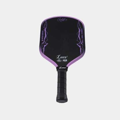 Luzz Chris Haworth Glider 2026 Hybrid Paddle with purple accents and ergonomic grip.