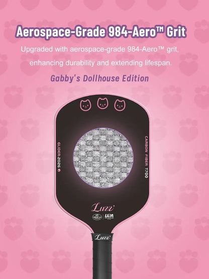 Luzz Gabby's Dollhouse Glider 2026 Hybrid Paddle with aerospace-grade 984-Aero™ grit for durability and extended lifespan.