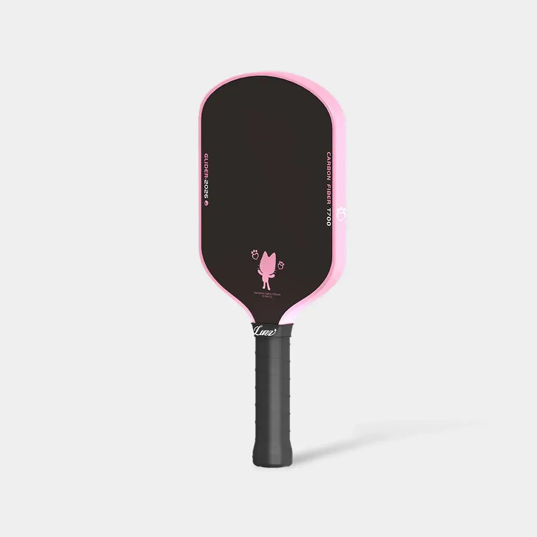 Luzz Gabby's Dollhouse Glider 2026 Hybrid Paddle with a pink and black design for improved control and durability.