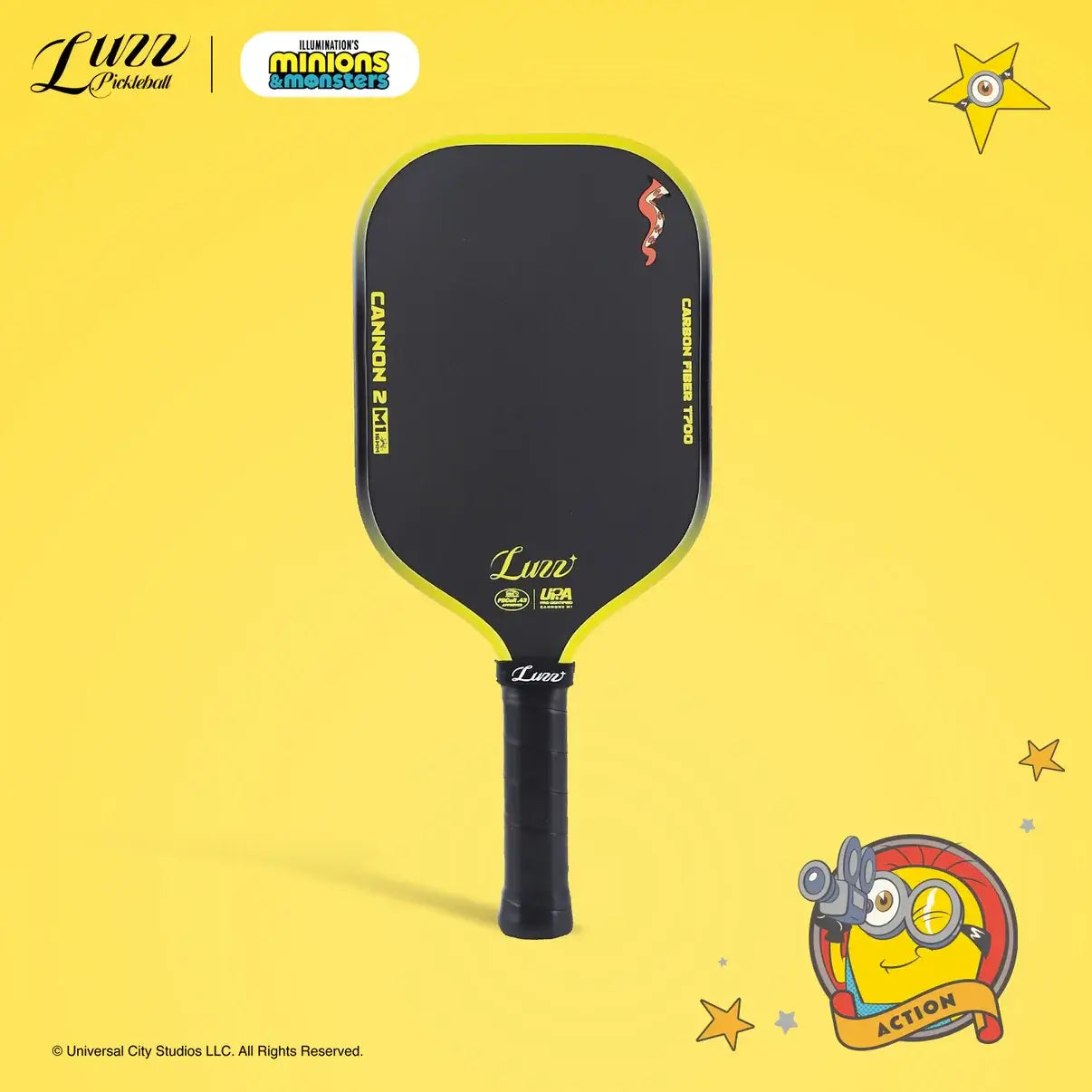 Luzz Minions Cannon2 M1 Paddle designed for explosive power and optimized durability, featuring Aero-9966 technology.
