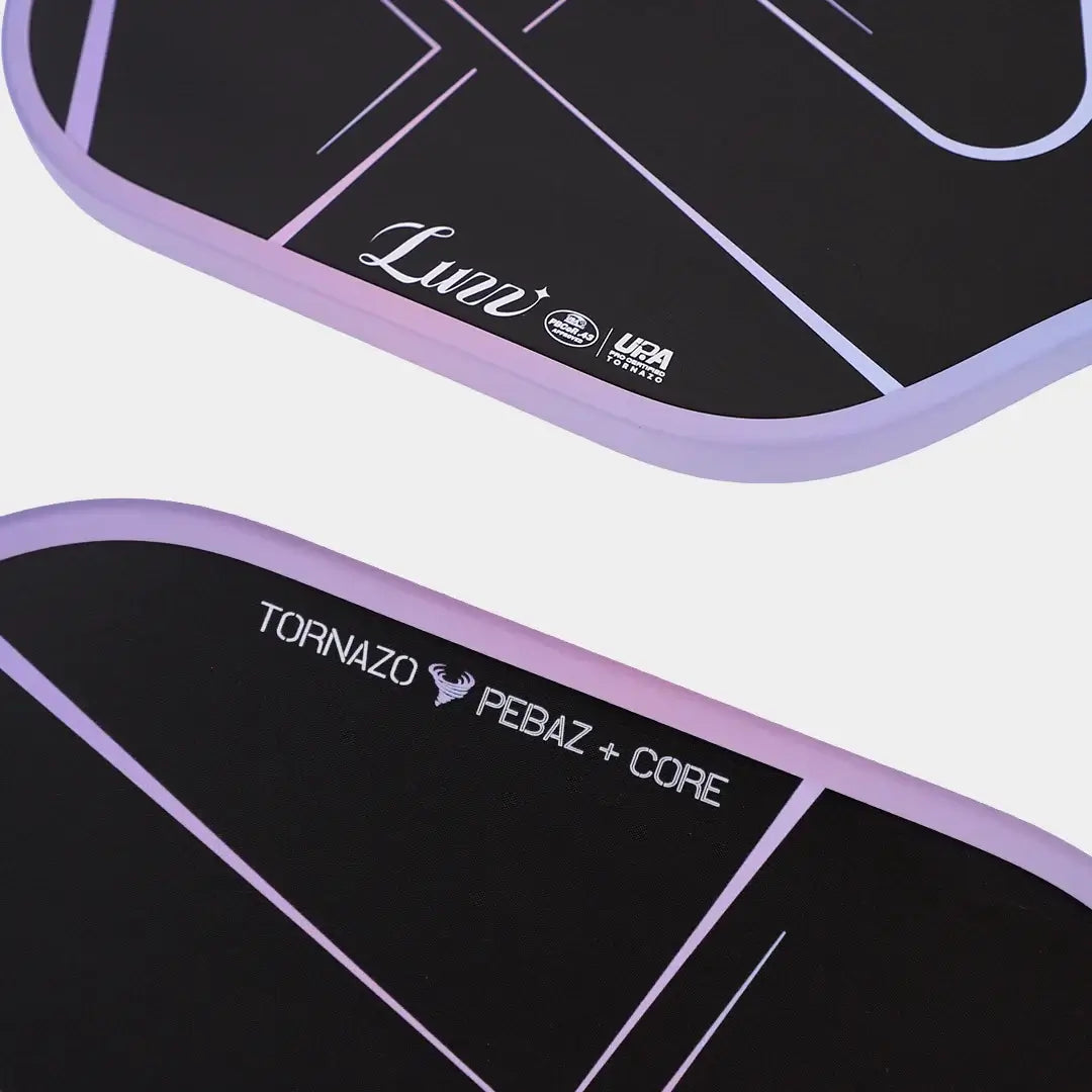 Luzz Pro 4 Tornazo pickleball paddle showcasing PEBAZ™ foam core and unique design features.