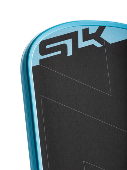 Close-up of SLK ERA Power paddle showcasing the sleek design and logo on the handle.