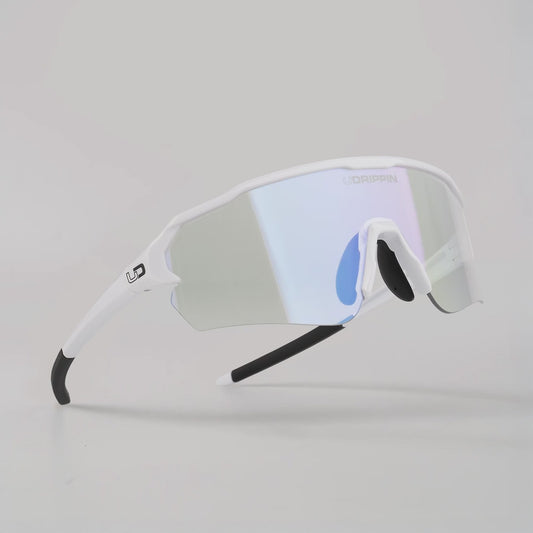 Udrippin "HAVOK" Sunglasses  - White with photochromic lenses for automatic UV protection.