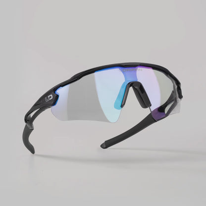 Udrippin "NIZO" Sunglasses with photochromic lenses and sleek black frame design.