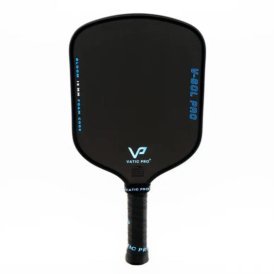 Vatic Pro V-SOL PRO Bloom paddle showcasing its sleek design and unique foam core technology for explosive performance.