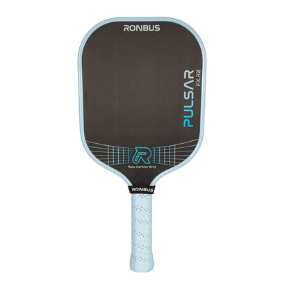 Ronbus R2 Pulsar FX thermoforming paddle with carbon fiber grid, enhanced power, and maximum spin