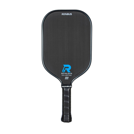 Ronbus R3 Pulsar thermoforming power paddle with T700 carbon fiber, offering speed and control for soft game and increased sweet spot area