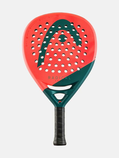 HEAD Radical Team Padel Racquet featuring a soft fiberglass hitting surface and teardrop design.