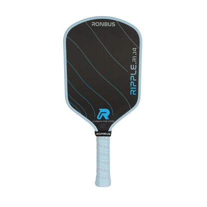 Ronbus Ripple R1.14 paddle with 3D carbon fiber grid infused EVA core and Raw Toray T700 carbon fiber textured surface.