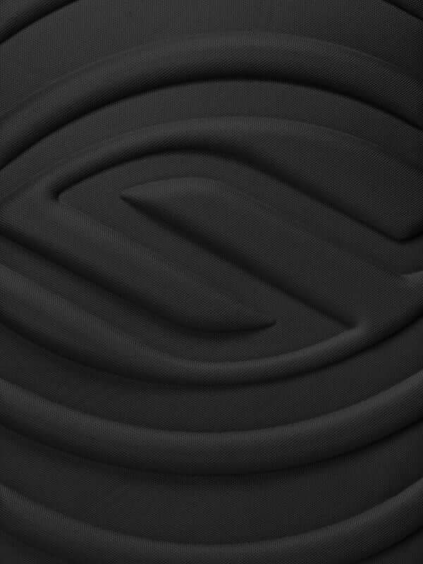 Close-up of the textured material featuring the Selkirk LABS logo on the Prestige Pickleball Backpack.