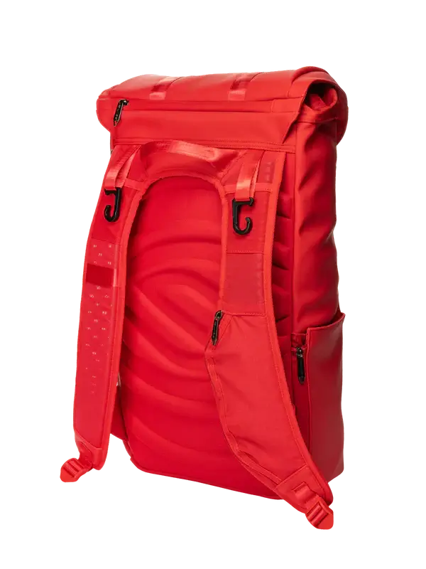 Selkirk LABS Prestige Pickleball Backpack in vibrant red color with padded straps.