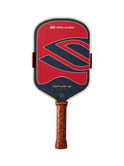 Selkirk OMNI Pickleball Paddle 1776 (Elongated) front view showcasing design and grip.