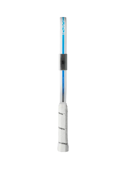 Selkirk OMNI Pickleball Paddle (Elongated) displayed vertically with a white grip and blue details.