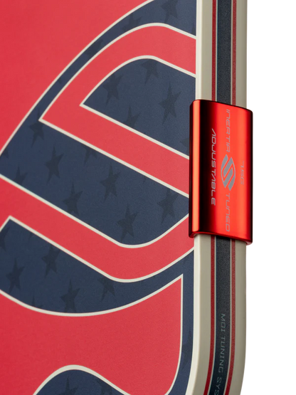 Selkirk OMNI Pickleball Paddle 1776 (Elongated) edge featuring adjustable inertia tuning system.