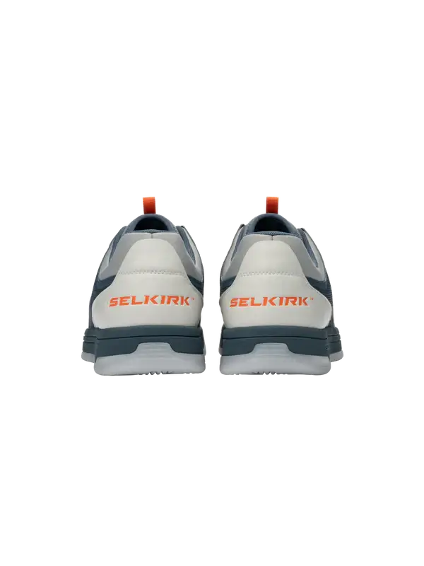 Selkirk Sport Legacy Pro Men's Pickleball Shoe with InfiniGrip back view showcasing retro-inspired design.