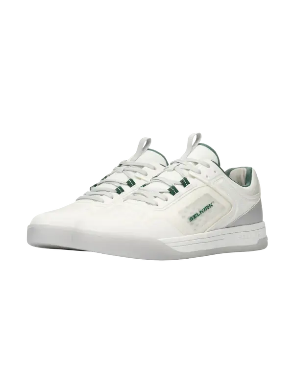 Selkirk Sport Legacy Pro Men's Pickleball Shoe with InfiniGrip in white design, featuring premium performance.