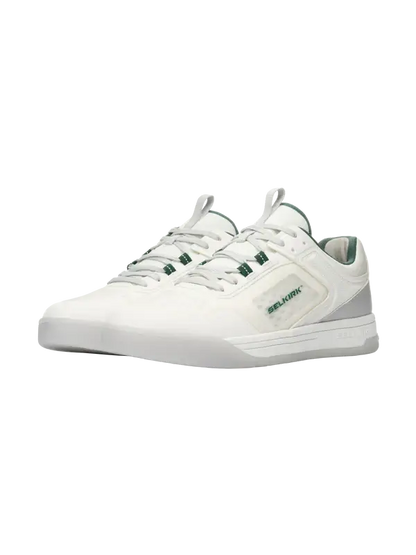 Selkirk Sport Legacy Pro Men's Pickleball Shoe with InfiniGrip in white design, featuring premium performance.