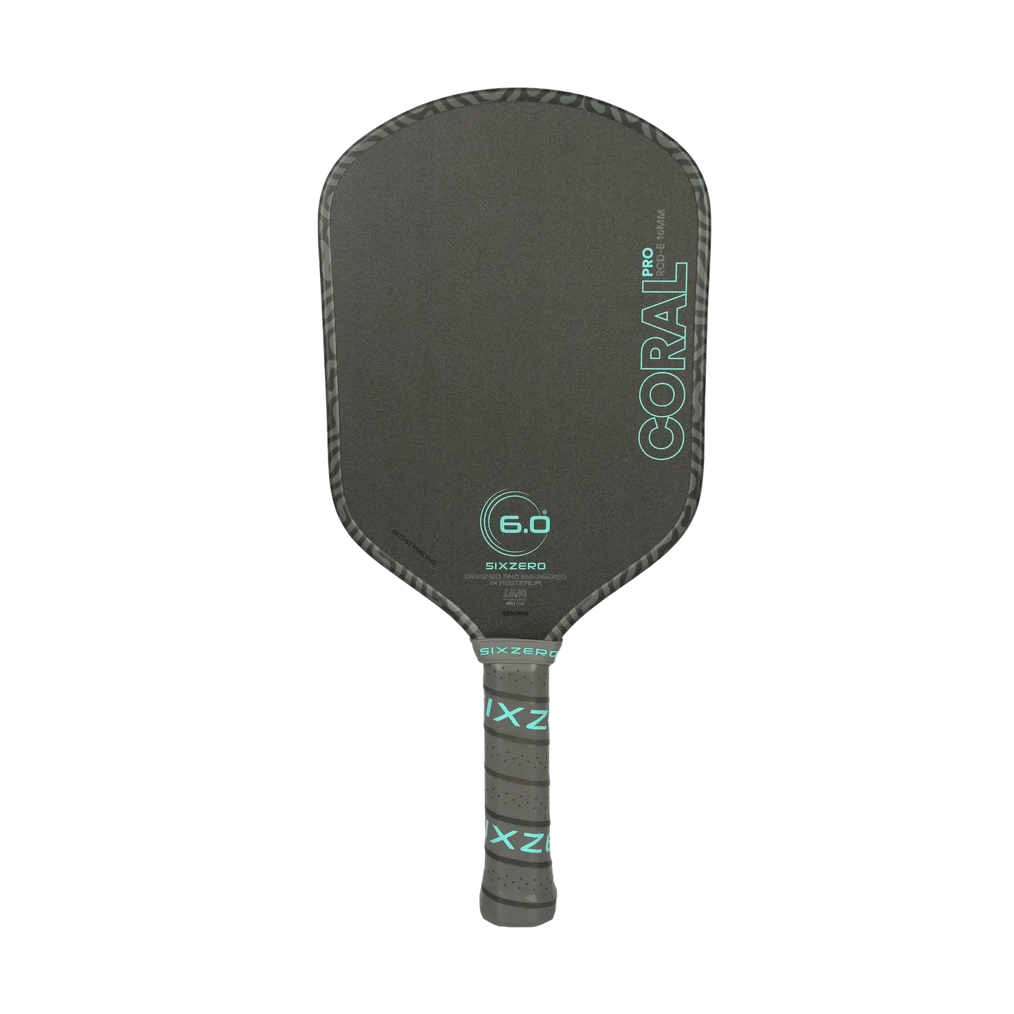 Six Zero Coral Pro 16mm paddle showcasing its sleek design and advanced features for optimal performance.