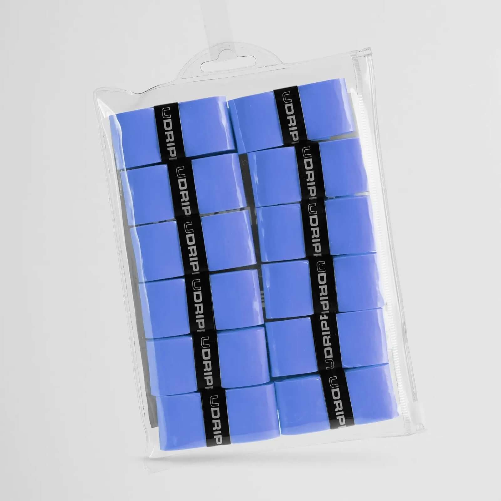 Udrippin Light Blue - Comfort Tour pack of 12 high-quality sweat absorbent grips for comfort and durability.