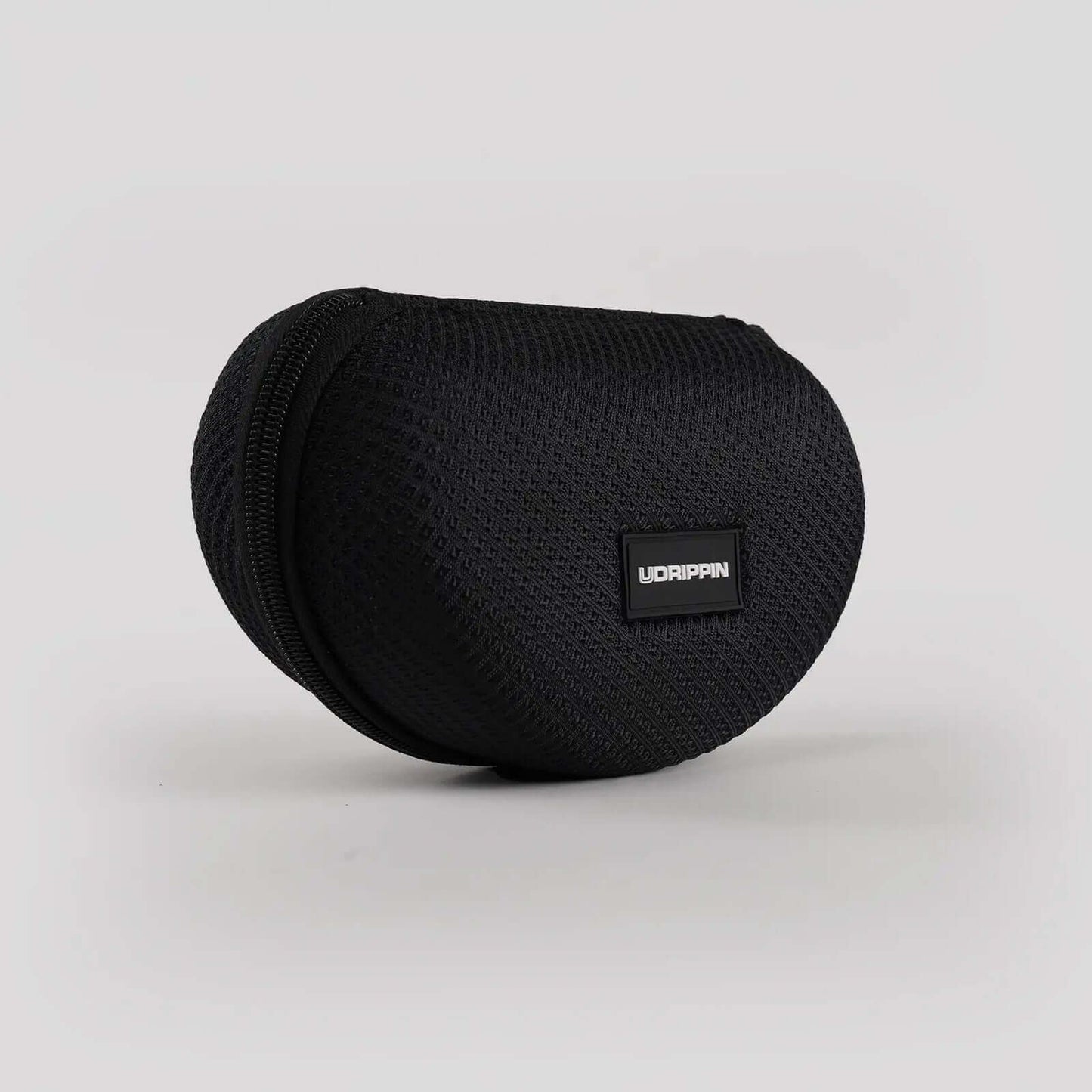 Udrippin "HAVOK" Sunglasses - Black case close-up, stylish black protective cover for sunglasses.