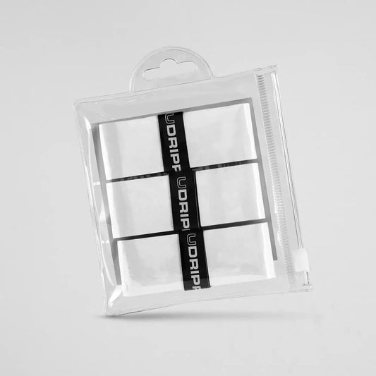 Udrippin White - Pro Tour packaged grips for enhanced tackiness and weather durability.