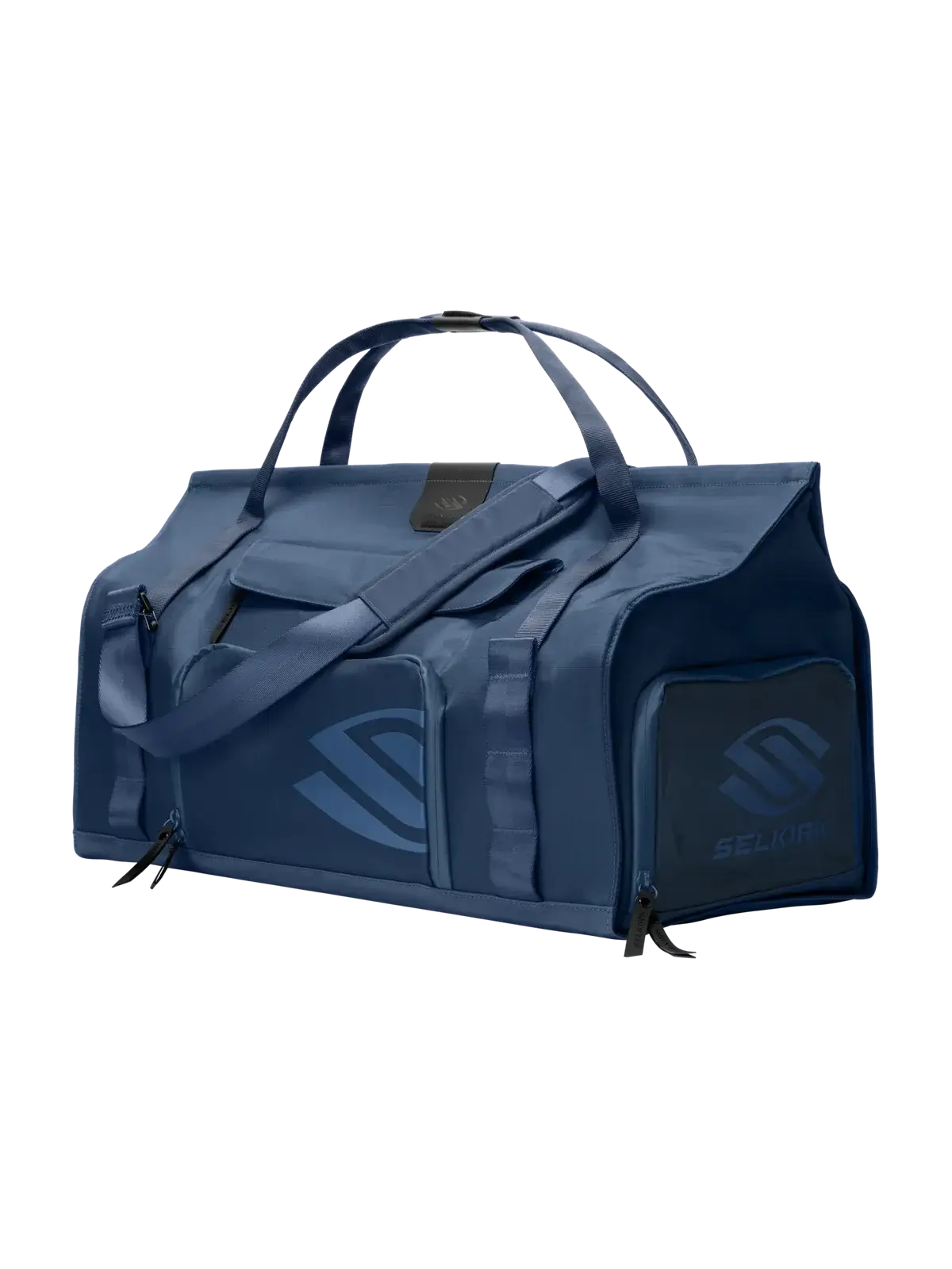 Selkirk Pro Line 2.0 Pickleball Duffle (45L) in navy color for organized gear storage.