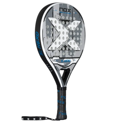 NOX X-HERO WHITE racket designed for beginner and intermediate players for comfort and control on the court.