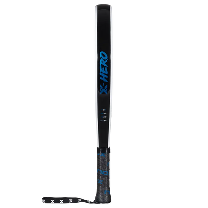 NOX X-HERO WHITE racket showcasing its sleek design and innovative features for optimal performance.